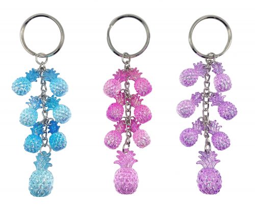 7 Charms Pineapple Keychain