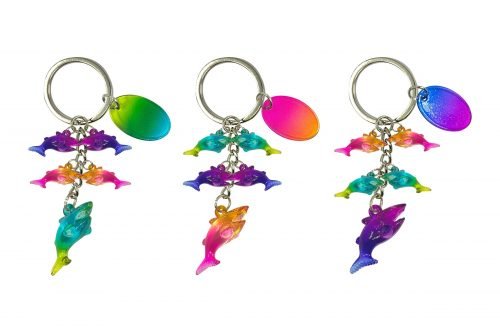 5 Charms Shark Keychain