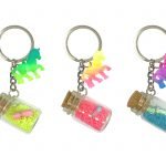 Unicorn Luminous Sand Bottle keychain