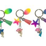 Starfish Resin Dolphin keychain