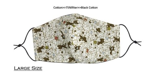 White Cat Crowd 3D Face Mask