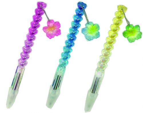 Hibiscus Iridescent Single Color Ombre Heart Pen