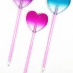 Single Color Ombre Heart Lolipop Pen